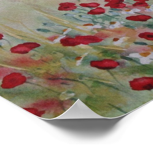 Kind im Bereich Blume Poster (Ecke)