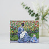 Kind im Garten ,Monet Feiertagspostkarte (Stehend Vorderseite)