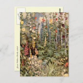 Kind im Garten Postkarte (Vorne/Hinten)