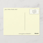 Kind im Garten Postkarte (Rückseite)