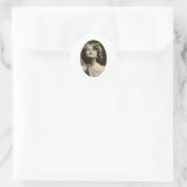 Kind im Gebet Runder Aufkleber (Tasche)