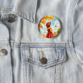 Kind im Herbst Button (Beispiel)