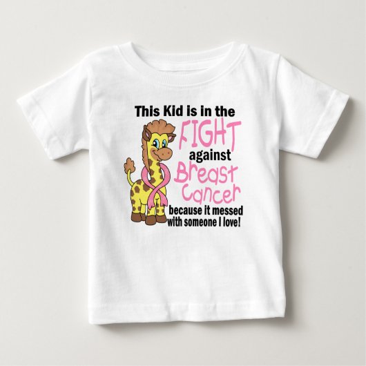 Kind im Kampf gegen Brustkrebs Baby T-shirt (Vorderseite)
