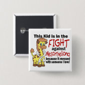 Kind im Kampf gegen Mesotheliom Button (Vorne & Hinten)