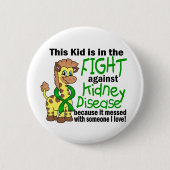 Kind im Kampf gegen Nierenerkrankung Button (Vorderseite)