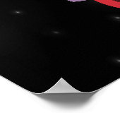 Kind im Raum für Raumfahrten mit Raketenschiff Poster (Ecke)