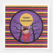 Kind in der Teufelsküste Halloween Papier Napkins Serviette (Vorderseite)