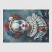 Kind in einem Clowkostüm - Dekoupage - Seidenpapier (Vorderseite)