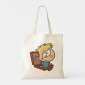 Kind in einem Koffer Totbeutel Tragetasche (Rückseite)