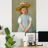 Kind in einem Strohhut, 1886 von Mary Cassatt Poster (Heimbüro)