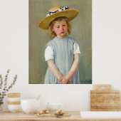 Kind in einem Strohhut, 1886 von Mary Cassatt Poster (Küche)