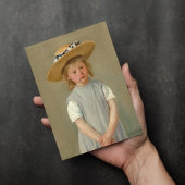 Kind in einem Strohhut | Mary Cassatt Karte