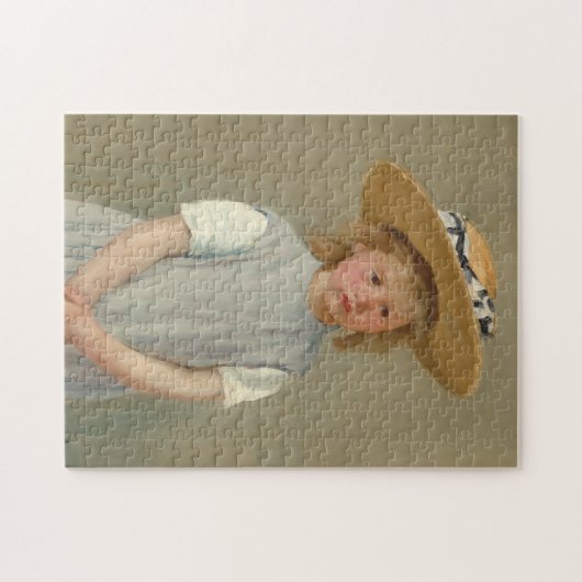 Kind in einem Strohhut | Mary Cassatt Puzzle (Horizontal)
