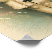 Kind in einer Schneesturckkarte Poster (Ecke)