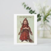 Kind in roter Manschette Postkarte (Stehend Vorderseite)