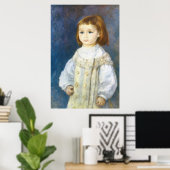 Kind in Weiß von Pierre Auguste Renoir Poster (Heimbüro)