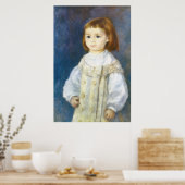 Kind in Weiß von Pierre Auguste Renoir Poster (Küche)