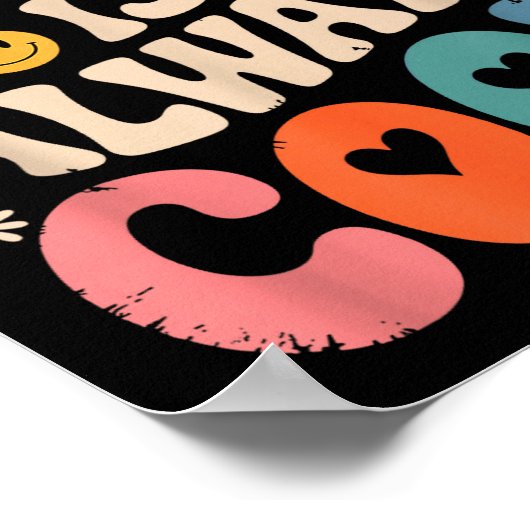 Kind Is Always Cool Teacher Graphic Tees Choose Ki Poster (Ecke)