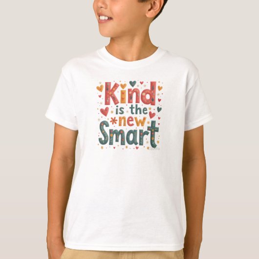 Kind is the New Smart – SEL Quote Design T-Shirt (Vorderseite)