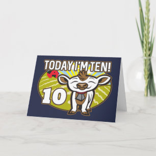 Kind ist 10. Geburtstag Heute bin ich zehn! Niedli Karte