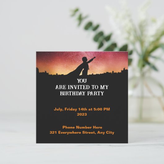 Kind ist 1 einladung (Stehend Vorderseite)