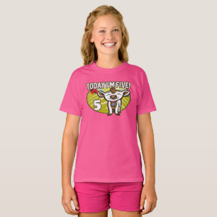 Kind ist 5. Geburtstag Heute bin ich fünf! Niedlic T-Shirt