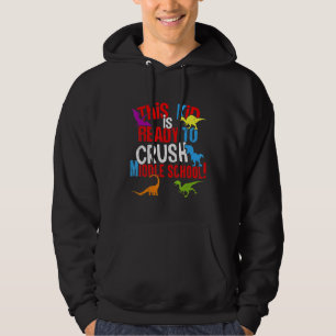 Kind ist bereit, die Rückkehr zur Mittelschule zu Hoodie