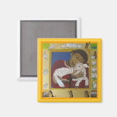 Kind Jesus guter Hirte Magnet (Vorderseite/Rückseite)