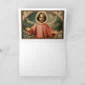 KIND JESUS MIT ANGELN FEIERTAGSKARTE (Innenseite)