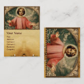 KIND JESUS MIT ANGELN VISITENKARTE (Vorne/Hinten)