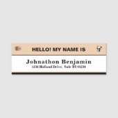 Kind Junge Mädchen Kinder ID Student Identifikatio Namensschild (Vorderseite)