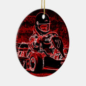 Kind Karts sind glühend! Keramik Ornament (Rechts)