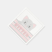 Kind, Katze, kleine Katze Serviette (Ecke)