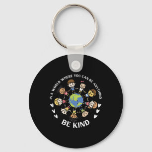Kind Kids Earth Anti Bullying Unity Day Orange Boy Schlüsselanhänger