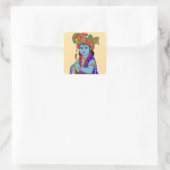 Kind-Krishna-Aufkleber Quadratischer Aufkleber (Tasche)