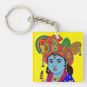 Kind-Krishna-Schlüsselanhänger Schlüsselanhänger