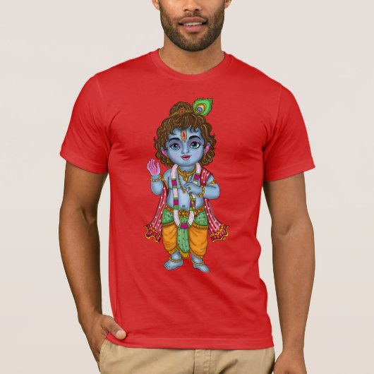 Kind Krishna T-Shirt (Vorderseite)