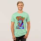 Kind-Krishna-T-Shirt Tri-Blend Shirt (Vorderseite voll)