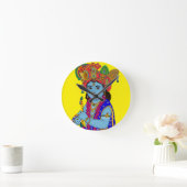 Kind-Krishna-Wanduhr Runde Wanduhr (Zuhause)