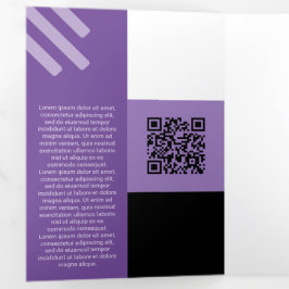 Kind Lilac setzt Qr Codes ab Dreifach Gefaltete Karte