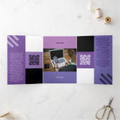 Kind Lilac setzt Qr Codes ab Dreifach Gefaltete Karte (Innenseite)