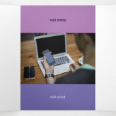 Kind Lilac setzt Qr Codes ab Dreifach Gefaltete Karte (Innenseite Mitte)