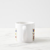 Kind mit Autismus-brünettem Mädchen 2 Espressotasse (Rückseite)