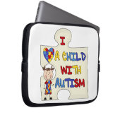 Kind mit Autismus-brünettem Mädchen 2 Laptopschutzhülle (Vorne Rechts)