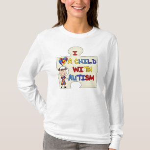 Kind mit Autismus-brünettem Mädchen 2 T-Shirt