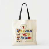 Kind mit Autismus-brünettem Mädchen 2 Tragetasche (Vorne)