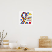 Kind mit Autismus Sensibilisierungsband Poster (Küche)