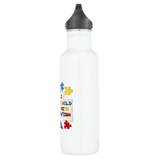 Kind mit Autismus Sensibilisierungsband Trinkflasche (Rechts)