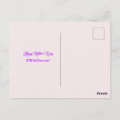 Kind mit Blume und Mutter Postkarte (Rückseite)