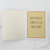 Kind mit Christbaum Vintage Illustration Kunst Karte (Innenseite)